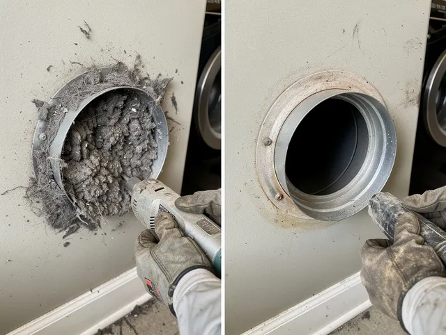 Professional clogged vent cleaning by Macedonia Dryer Vent Cleaning in Macedonia